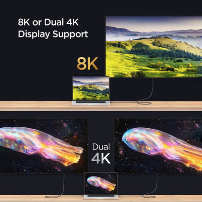 Data- en Oplaadkabel USB-C - USB-C Spigen EB24015CC, 240W, 1.5m, Wit ACA10422