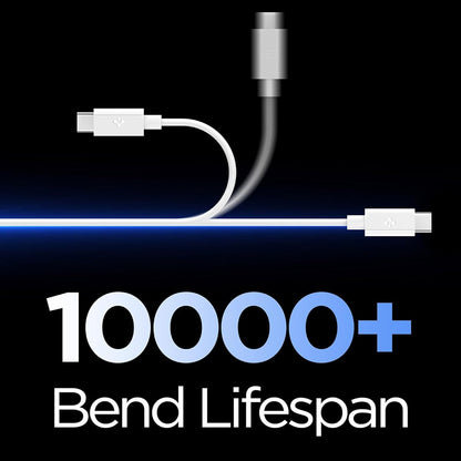USB-C Data- en Oplaadkabel - USB-C Spigen EB6015CC, 60W, 1,5m, Wit ACA10416