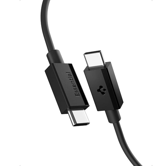 USB-C Data- en Oplaadkabel - USB-C Spigen EB6015CC, 60W, 1,5m, Zwart ACA10417