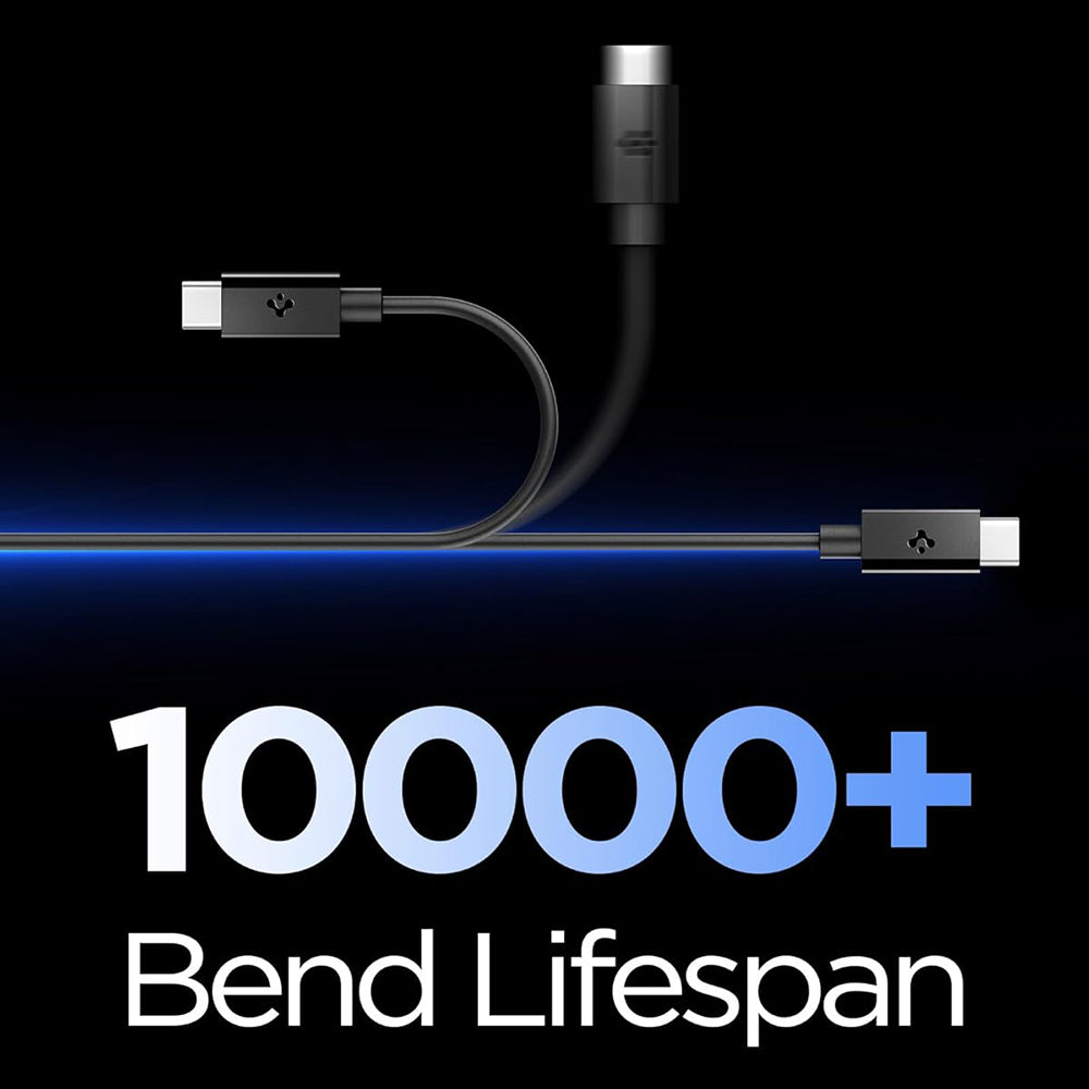 USB-C Daten- und Ladekabel - USB-C Spigen EB6015CC, 60W, 1,5m, Schwarz ACA10417