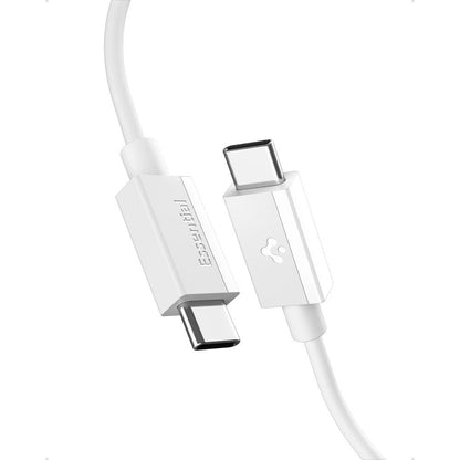 USB-C Data- en Oplaadkabel - USB-C Spigen Essential, 60W, 1m, Wit