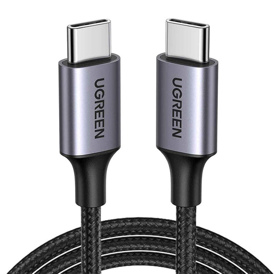 USB-C-naar-USB-C-data- en oplaadkabel UGREEN US261 (50152), 60 W, 2 m, grijs