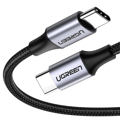 USB-C-auf-USB-C-Daten- und Ladekabel UGREEN US261 (50152), 60 W, 2 m, Grau