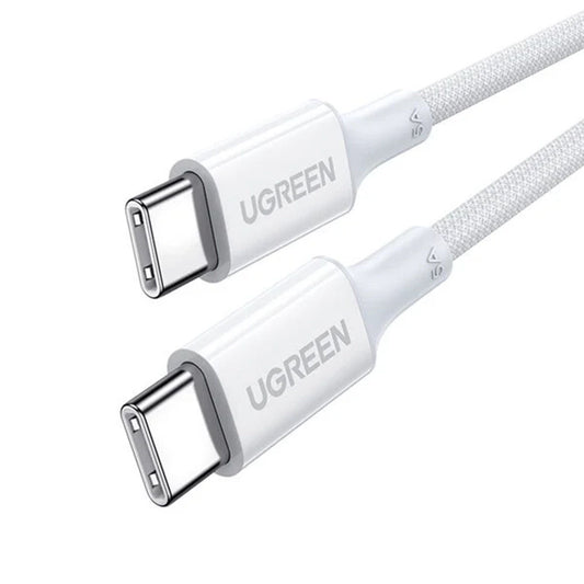 Câble de Données et de Charge USB-C - USB-C UGREEN US557 (15267), 100W, 1m, Blanc