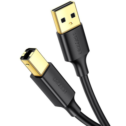 Printer Kabel UGREEN US135, USB-A - USB-B, 3m, Zwart