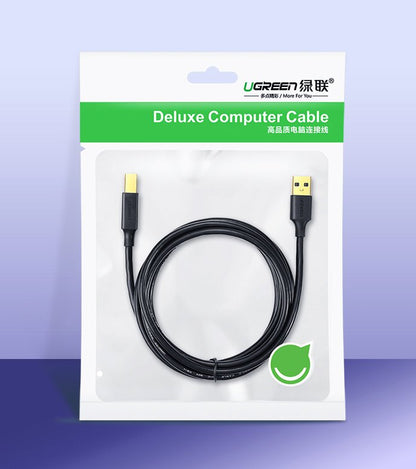 UGREEN US135 Printer Kabel, USB-A - USB-B, 1.5m, Zwart