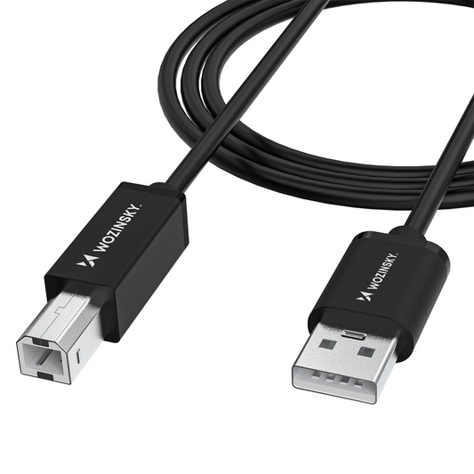 WZK WKDDY3S Printerkabel, USB-A - USB-B, 2m, Zwart