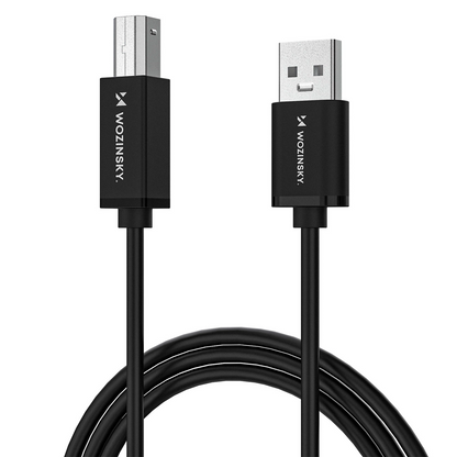 WZK WKDDY3S Printerkabel, USB-A - USB-B, 2m, Zwart