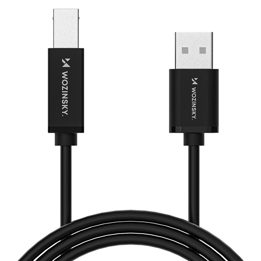 WZK WKDDY3S Printerkabel, USB-A - USB-B, 2m, Zwart