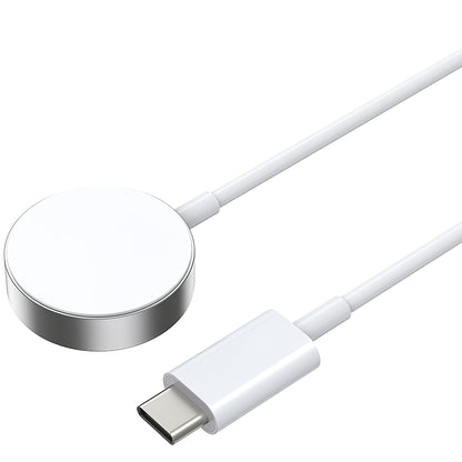 Draadloze oplader BWOO WL-18 voor Apple Watch Series, USB-C, Wit