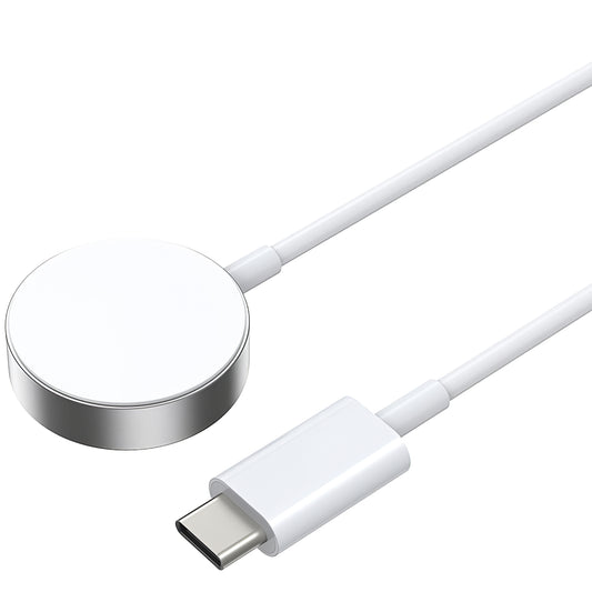 Draadloze oplader BWOO WL-18 voor Apple Watch Series, USB-C, Wit