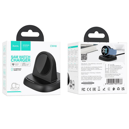 Câble de charge HOCO CW49 pour Samsung Galaxy Watch Series, noir