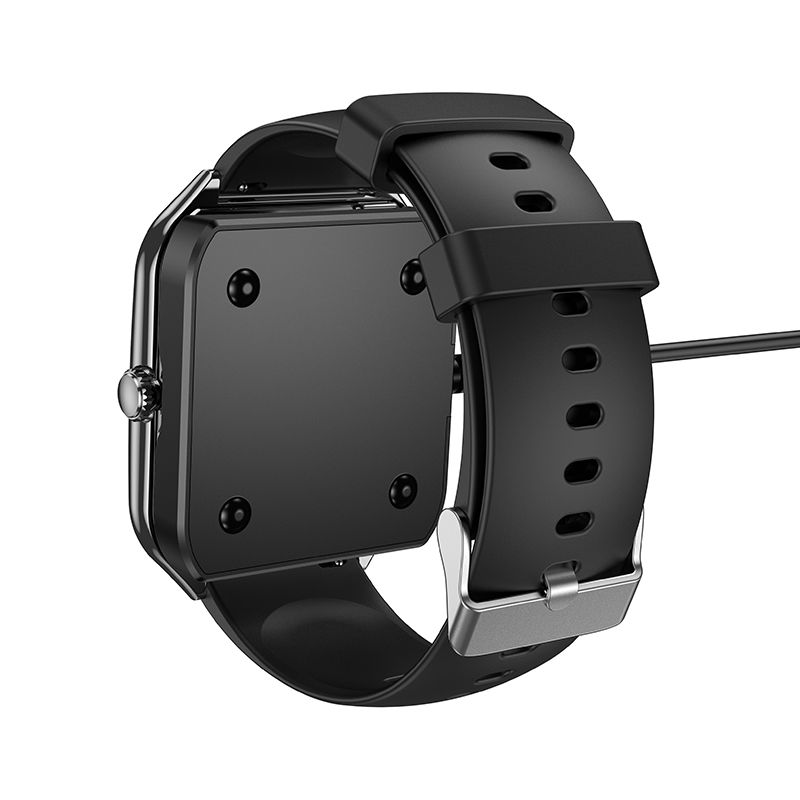 Ladekabel für HOCO Y28 Smartwatch, USB-A, Schwarz