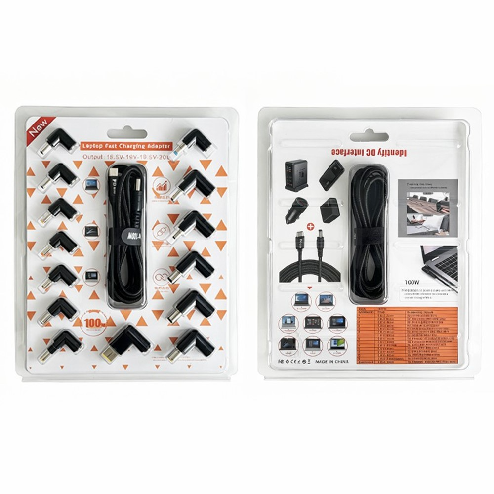 Câble de charge OEM, 2m, 14 en 1, Noir