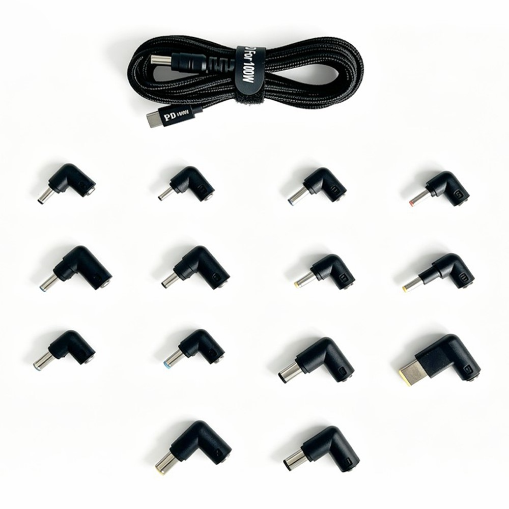 Câble de charge OEM, 2m, 14 en 1, Noir