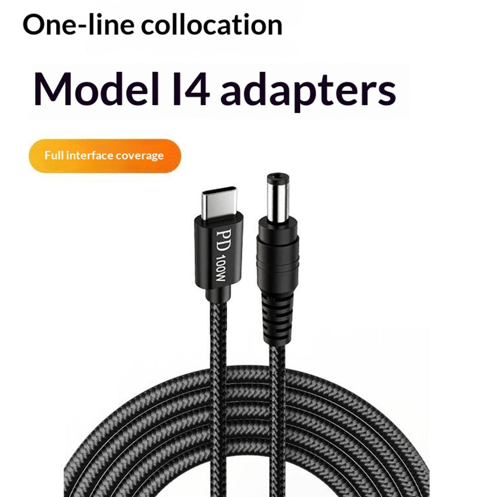 Câble de charge OEM, 2m, 14 en 1, Noir