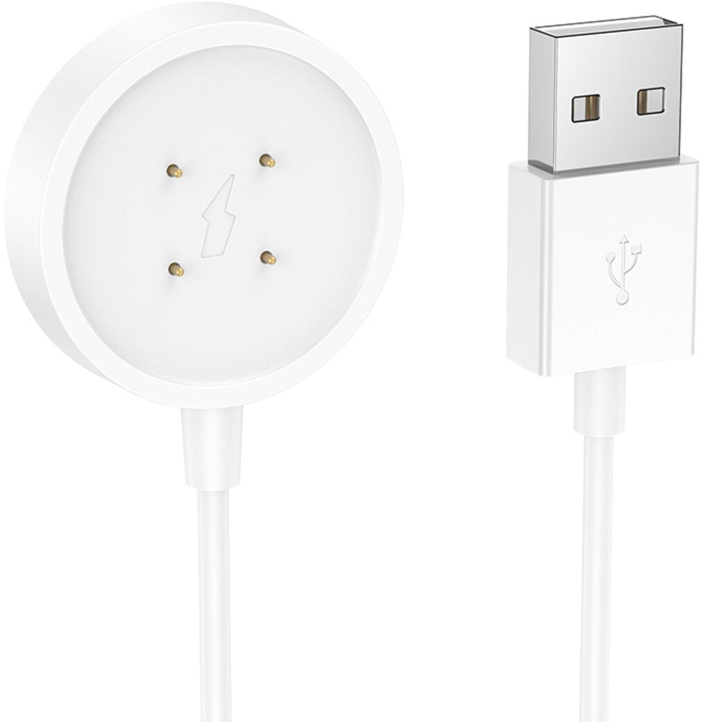Oplaadkabel voor Smartwatch HOCO Y24, USB-A, Wit
