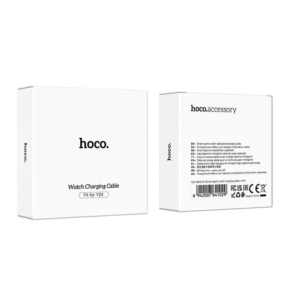 Oplaadkabel voor Smartwatch HOCO Y24, USB-A, Wit
