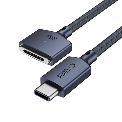 Câble de charge Tech-Protect MMC01 Ultraboost, USB-C - MagSafe 3, 140W, 2m, Bleu marine
