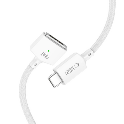 Oplaadkabel Tech-Protect MMC01 Ultraboost, USB-C - MagSafe 3, 140W, 2m, Wit