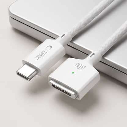Tech-Protect MMC01 Ultraboost Ladekabel, USB-C - MagSafe 3, 140W, 3m, Weiß