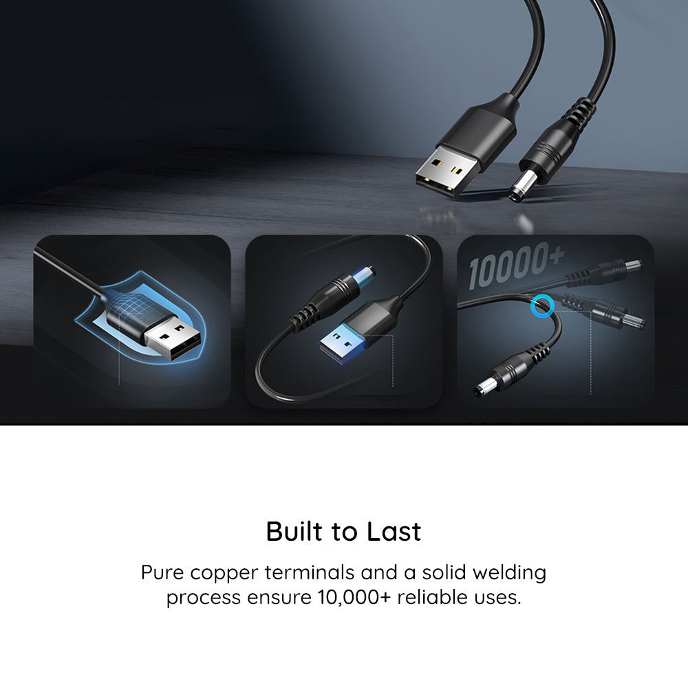 Techsuit AC21 ChargeNest Oplaadkabel, 1.5m, 11in1, Zwart