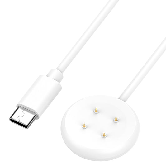 Techsuit THC5 Charging Cable for Google Pixel Watch 3 45mm / Watch 3 41mm, USB-C, White