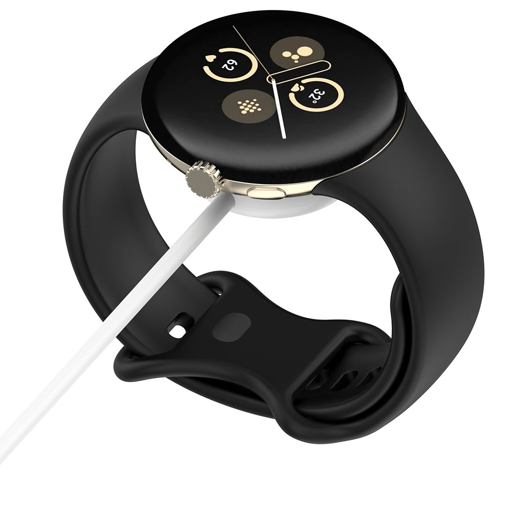 Oplaadkabel Techsuit THC5 voor Google Pixel Watch 3 45mm / Watch 3 41mm, USB-C, Wit