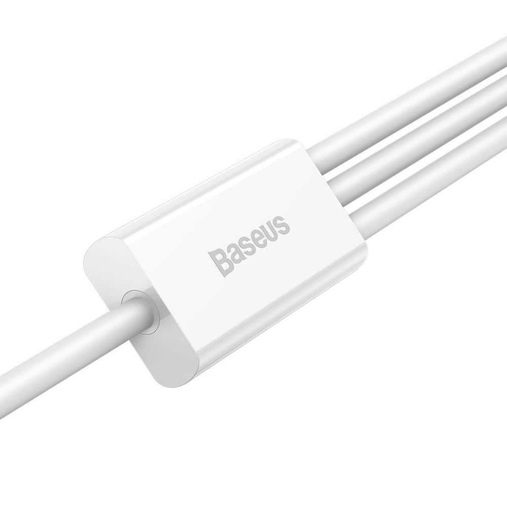 Câble de Chargement USB-A - Lightning / microUSB / USB-C Baseus Superior 3in1 Series, 20W, 1m, Blanc P10320105221-00