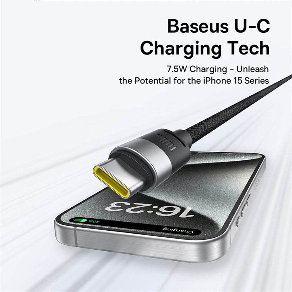 Câble de Chargement USB-A - Lightning / microUSB / USB-C Baseus StarSpeed, 100W, 1.5m, Blanc P10319900211-00