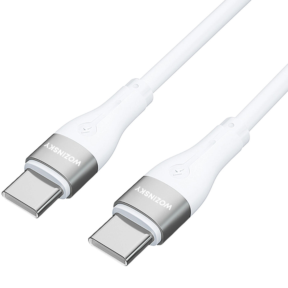 USB-C oplaadkabel - USB-C WZK WSTCC1, 65W, 1m, Wit 