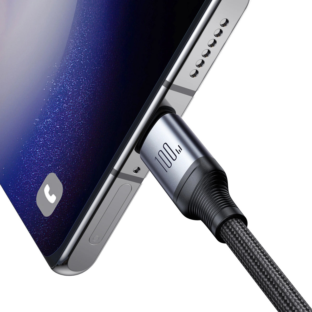 USB-C Oplaadkabel - USB-C Joyroom SA21-1T2, 100W, 1,5m, Zwart 