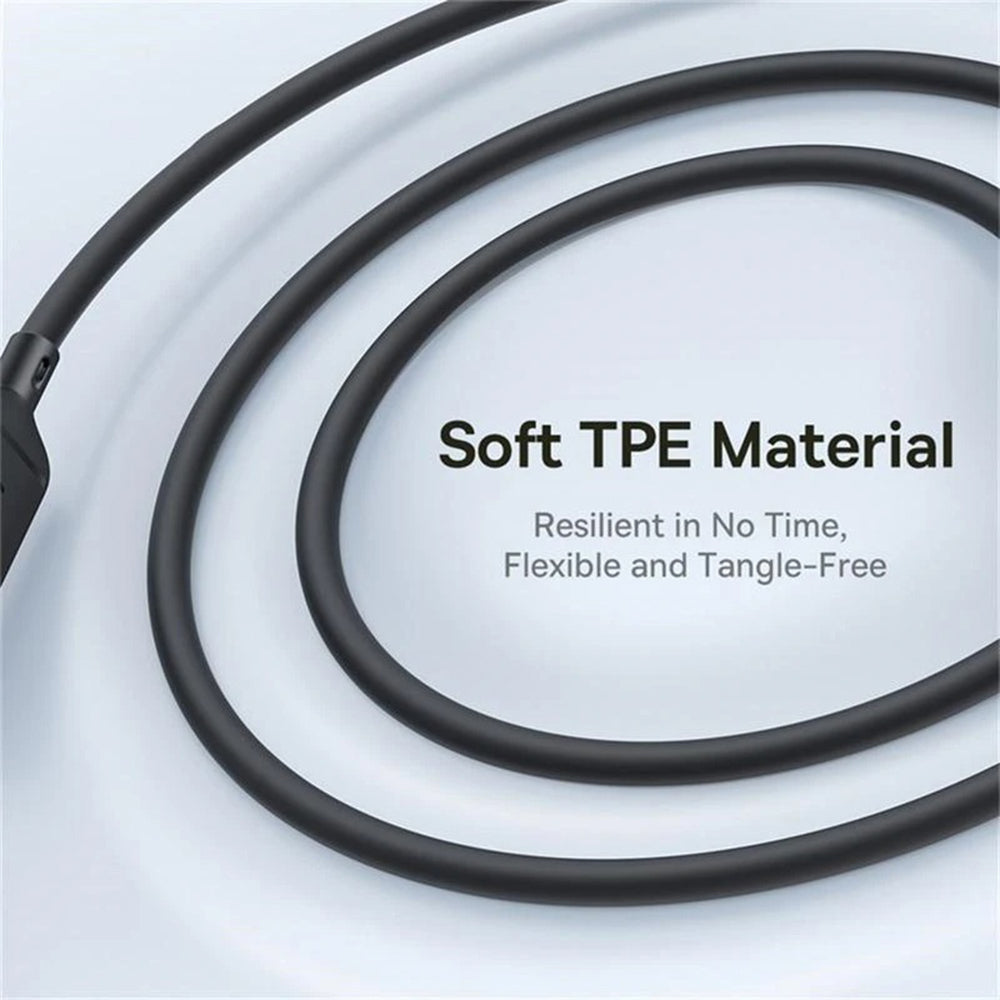 Câble de Chargement USB-C - Lightning / microUSB / USB-C Baseus Silky 3in1, 100W, 1.5m, Noir P10376303121-01