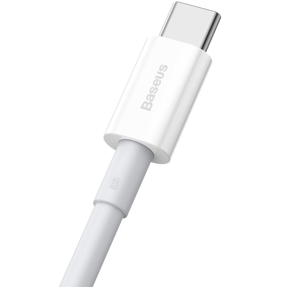 Data- en oplaadkabel USB-A - USB-C Baseus Superior Series, 66W, 1m, Wit CATYS-02