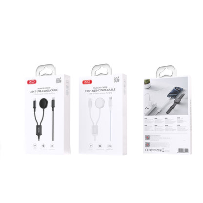 Wireless-Ladegerät XO Design CX030 für Apple Watch Series, USB-C, Weiß