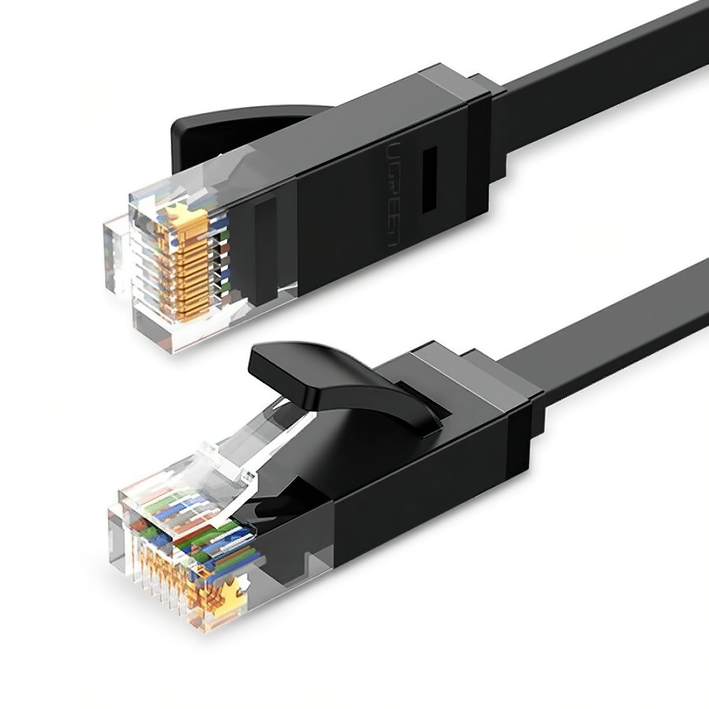 UGREEN NW102 Flat Netwerkkabel, UTP, Cat6, 10m, Zwart