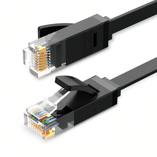 UGREEN NW102 Flat Netwerkkabel, UTP, Cat6, 2m, Zwart