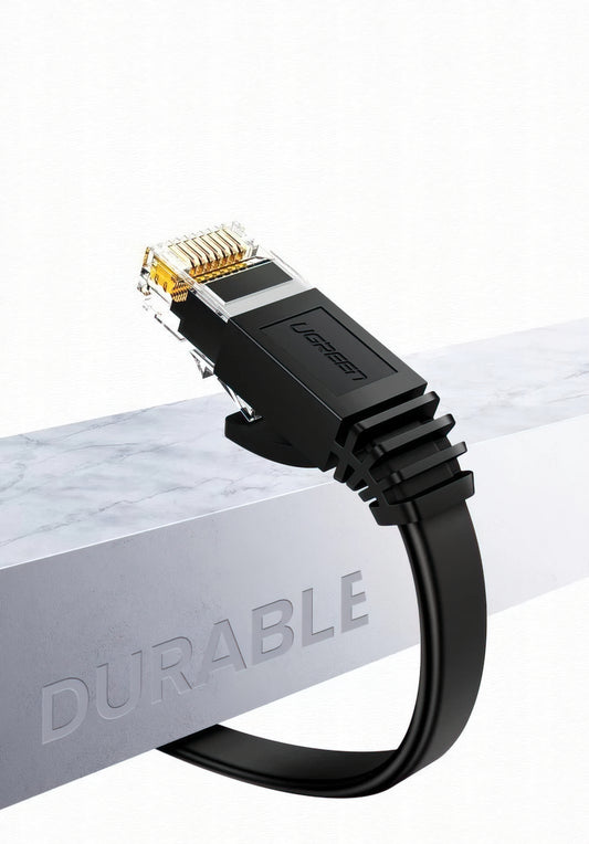 UGREEN NW102 Flat Netwerkkabel, UTP, Cat6, 2m, Zwart