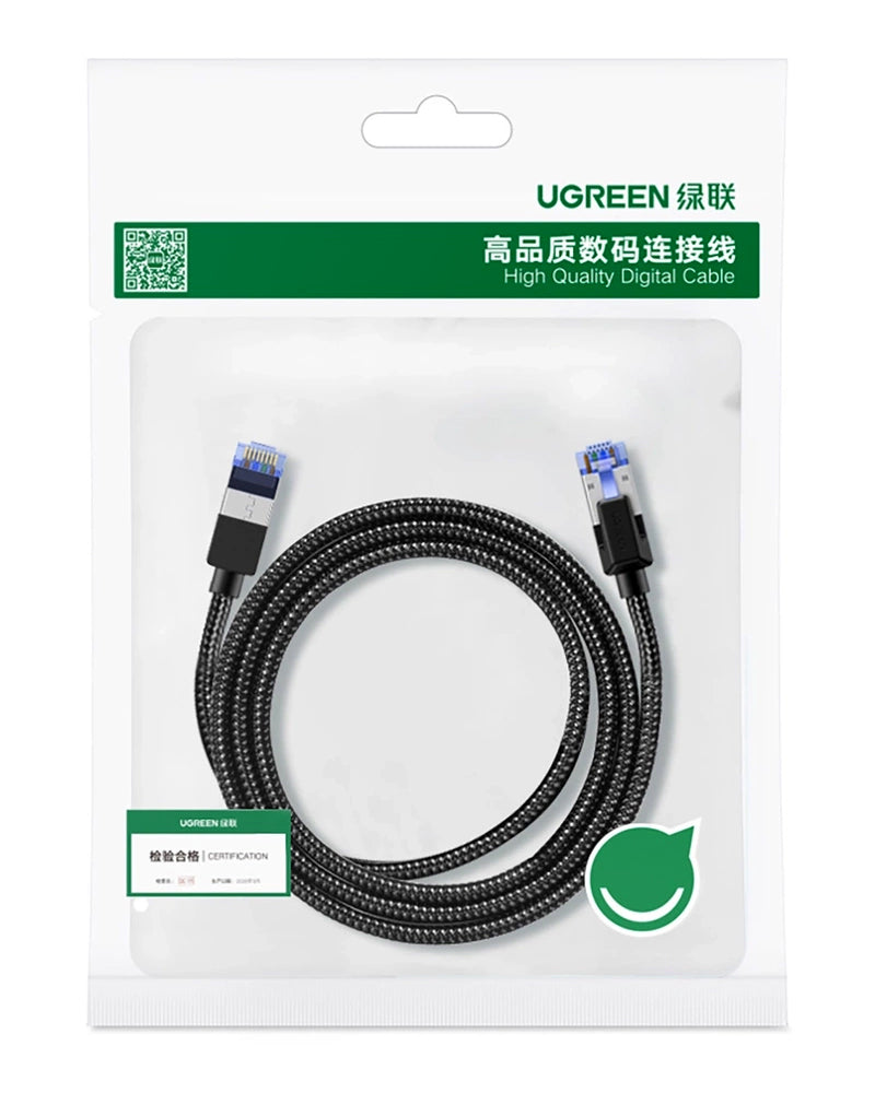 Câble Réseau UGREEN NW153, UTP, Cat8, 1m, Noir