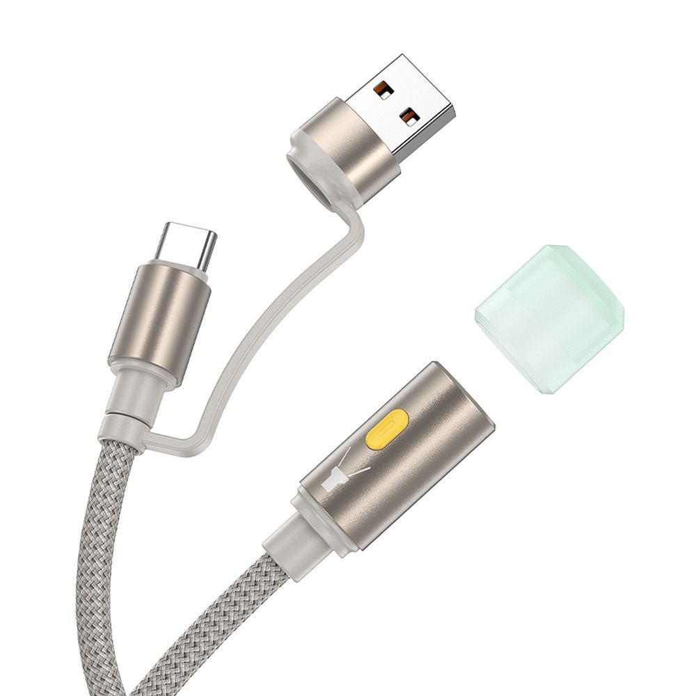 Câble Led HOCO UA38C, USB-C / USB-A, 0.3m, Doré