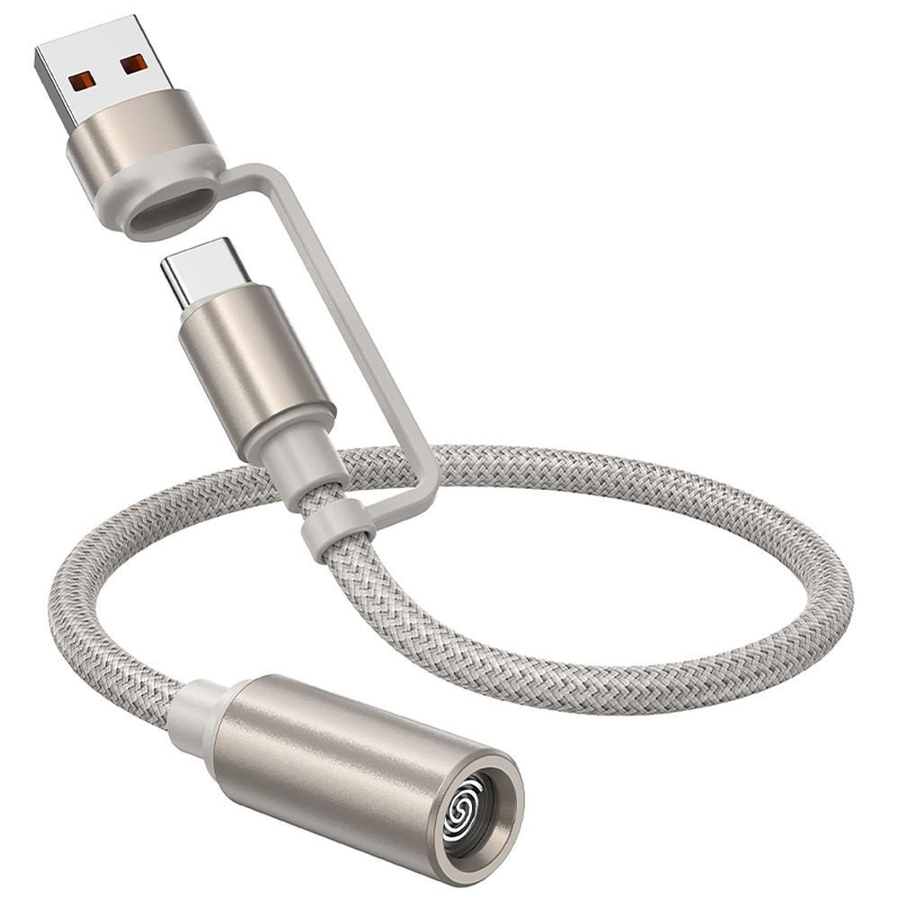 Elektrisches Feuerzeug HOCO UA38B, USB-C / USB-A, 0,3m, Gold