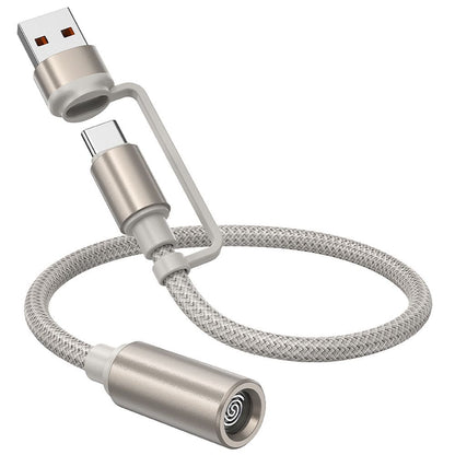 Elektrisches Feuerzeug HOCO UA38B, USB-C / USB-A, 0,3m, Gold