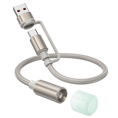 Câble Led HOCO UA38C, USB-C / USB-A, 0.3m, Doré