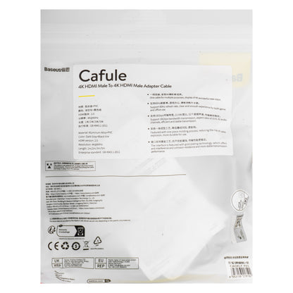 Câble Vidéo Baseus Cafule, HDMI - HDMI, 4K, 2m, Noir CADKLF-F01