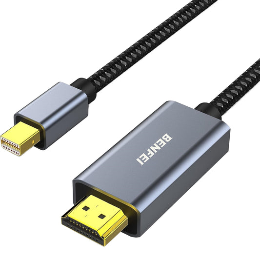 Câble Vidéo Benfei, MiniDisplayPort - HDMI, 4K, 0,9 m, Gris