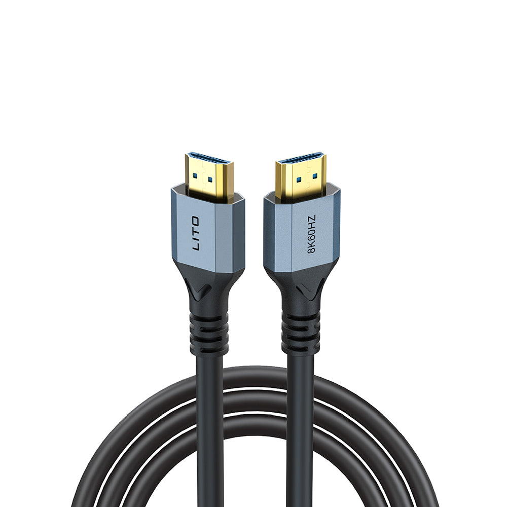 Câble vidéo Lito HD119, HDMI - HDMI, 8K, 1,8 m, Noir