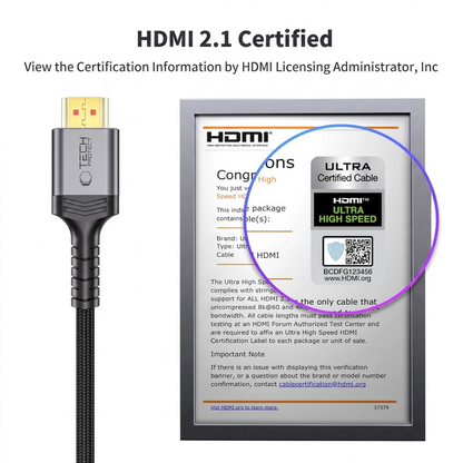 Tech-Protect Ultraboost 2 Videokabel, HDMI - HDMI, 8K, 1m, Schwarz