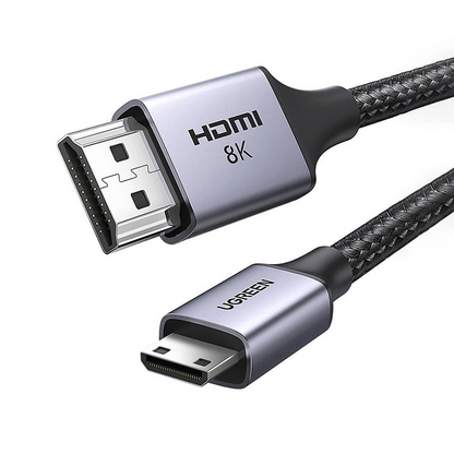 Videokabel UGREEN HD163, miniHDMI - HDMI, 8K, 2m, Gri