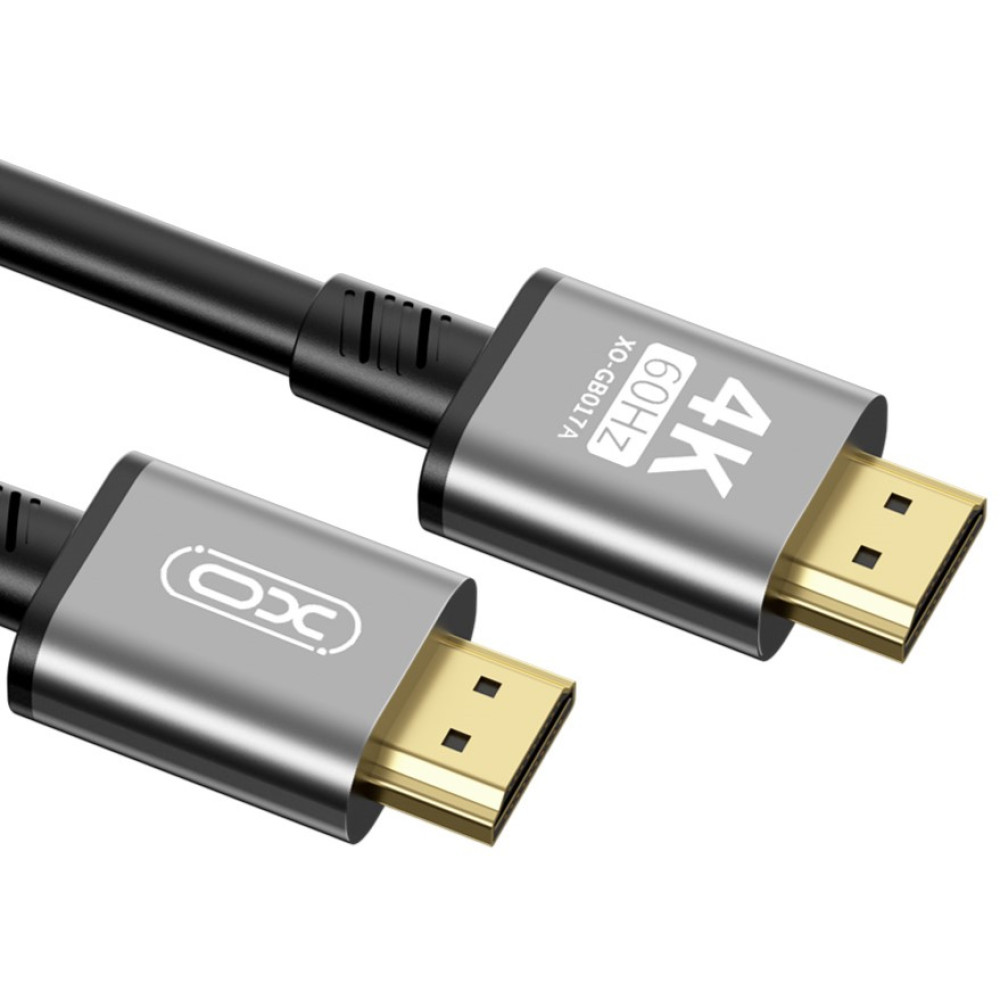 Video-Kabel XO Design GB017B, HDMI - HDMI, 4K, 5m, Schwarz