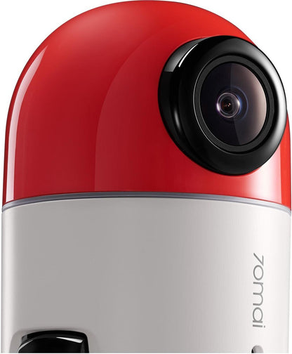 70mai Dash Cam Omni 360 X200, 1080P, 128Go, Wi-Fi, GPS, AI, contrôle vocal, écran 1.2inch, Rosie X200-128-RED